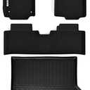 Tesson Floor Mats & Trunk Mat for Chevy Equinox 2025 2026(Not for EV),All Weather Protection Accessories Custom Full Set Liners Include 1st & 2nd Row Automotive Floor Mats TPE Winter Slush Car Liner