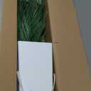 6 ft Fake Palm Tree Faux Areca Palm Plants with Full Lifelike Palm Leaves Realistic Trunks Fake Tropical Palm Tree for Indoor Home Office Outdoor Yard Dcor with Tall Trapezoidal Prism White Pot 