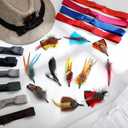 24 Pcs Hat Bands Decorative Feathers for Cowboy Panama Western Costume Headwear Women Men