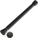 Black Tension Rods 16 to 26 Inch Curtain Rods No Drilling Small Tension Rod Spring Curtain Rod Adjustable Curtain Rod Expandable Pressure Spring Tension rods for Closet, Kitchen