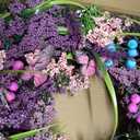 24" All Season Lavender Front Door Wreath with Butterflies & Berries