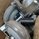 ERKOON 4 Inch Prep Table Caster Wheels Set, 4 Heavy Duty Expanding Stem Casters Fit 7/8", 1", 1-1/2", 1-5/8" Tube Leg with Brake for Stainless Steel Table, Cart, Furniture Legs, Kitchen Workbench