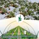 ANGAR 2Pcs 16 Mil Clear Greenhouse Tarp, 6x8FT Heavy Duty Waterproof Clear Tarps with Grommets, UV Resistant Greenhouse Replacement Poly Cover, for Gardening, Farming, Chicken Coops, Canopy, Outdoor