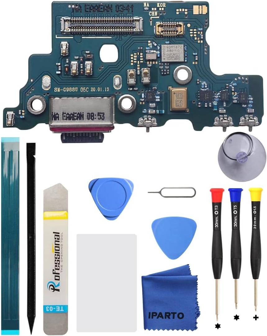Charging Port Replacement Kit for Samsung Galaxy S20 Ultra 5G USB Flex Dock Connector Charging Flex Replacement for SM-G988U SM-G988U1