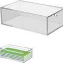 Mahjong Case, Empty Acrylic Mahjong Case Mahjong Storage Box for Tiles Transparent Mahjong Tile Display Box for Standard Sized Mahjong Tiles Accessories Supplies