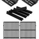 Genesis 300 Parts 7524 Grill Grate 7621 Flavorizer Bars 65505 Heat Deflectors Replacement Parts for Weber Genesis E-310 E-330 S-330 S-310 E-320 S-320 E-315 Gas Grill GS4 Flavor Bars Cooking Grate
