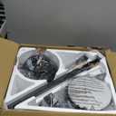 Ohniyou Ceiling Fans with Lights, 52'' Low Profile Ceiling Fan with Light and Remote/APP Control, Modern Flush Mount Ceiling Fan for Indoor Bedroom Living Room, Dimmable, Qiuet DC Motor, Black