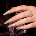 MAYCHAO Gold Glitter Gel Nail Polish, 15ML Diamond Sparkly Shiny Gold Gel Polish UV LED Soak Off Light Cure Nail Varnish for Women Girls Nail Art Starter Manicure Salon DIY at Home, 0.5 OZ