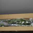 4Ft&5Ft Artificial Ficus Trees with Silk Leaves Fake Moss and Sturdy Nursery Pot, Fake Plants for Office Home Decor (4Ft&5Ft - 2Packs) (Green)