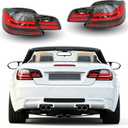 LED Tail Lights Tuning Fit for BMW 3-Series E93 Convertible 2007 2008 2009 2010 2011 2012 2013 Rear Lamp Assembly (Smoked Lens)