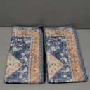 Lahome Super Absorbent & Leakproof Washable Dog Pee Pads - 2 Pack Value Set - Waterproof, Non-Slip Reusable Pads for Puppy Training, Crates & Whelping (24"x24", Beige Blue)