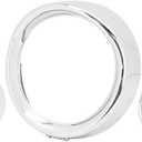 7 inch Headlight Trim Ring Decorate Visor + 4 1/2" Fog Light Trim Ring Turn Signal Trim Ring Set Fit for Harley Softail Touring Chrome