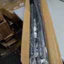 2Pack Black Tension Curtain Rod 41-126 In,Outdoor Curtain Rod