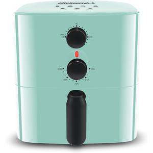 Elite Gourmet EAF-3218BL Personal 1.1Qt Compact Space Saving Electric Hot Air Fryer Oil-Less Healthy Cooker, Timer & Temperature Controls, PFOA Free, Mint