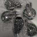 3" Office Chair Wheels for Casters Replacement Set of 5 - Office Caster Wheels for Carpet,Computer Chair Wheels,Smooth & Mute for Hardwood Floors and Mats. (Green Transparent)