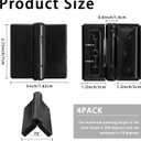 4Pcs Stainless Steel Self Closing Door Hinges,Restroom Partition Door Hinge,2.75" Black Matte Hinge,Partition Door Hardware,for Hotel,Shopping Mall,Bathroom,Toilet,Cabinets