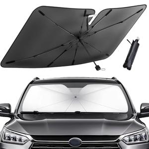 RGOAANC Car Windshield Sun Shade Umbrella, Automotive Windshield Shades, Foldable Car Umbrella Sunshade Cover, Windshield Accessories Front Window Heat Insulation Protection Universal for Vehicles, Medium 