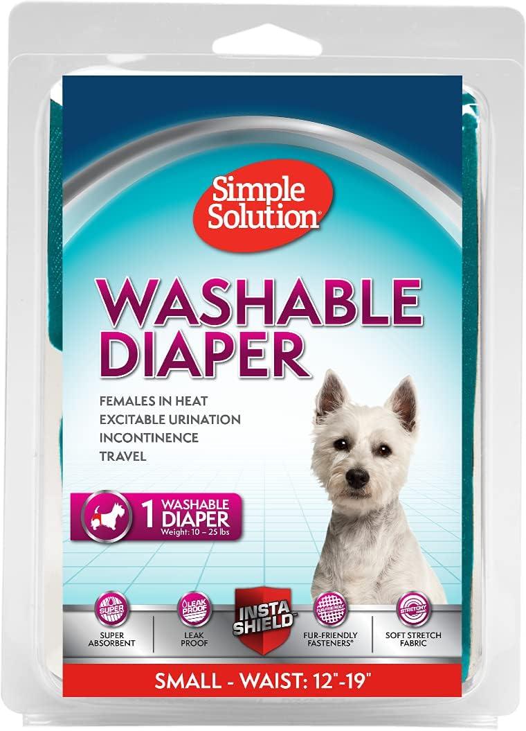 Simple Solution Washable Female Dog Diaper, Small, 1 pack