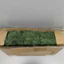 6ft Pre-Lit Christmas Garland, Artificial Lighted Norfolk Pine Garland with Multi-Color Lights, Battery Operated Garland for Mantle Stairs Table Fireplace Xmas Decoration Outdoor & Indoor