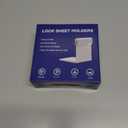 Upgrade Flat Bed Sheet Holders for Corners, 4Pcs Fitted Sheet Holders with Anti-Slip Base, Lock Sheet Grippers Keep Sheets Firm & Tight, Secure All Mattress Edges, No Loose Sheets, Easy to Install