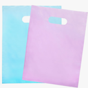 Merchandise Bags Pastel Pink & Pastel Blue Color 200 Count 9"x12" Size 1.5Mil Thick