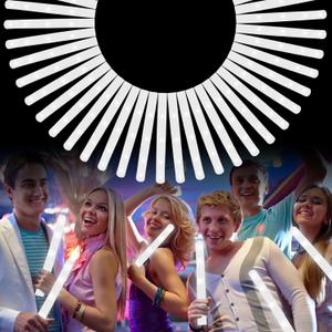 Foam Glow Sticks Bulk, 40 Pack White Light Up Foam Sticks 3 Modes, Glow Party Supplies for Valentine's Day, Wedding,Raves, Carnival, Concert, 4th of July, Halloween, Christmas,