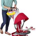 Radio Flyer Ultimate All-Terrain Stroll 'N Trike, Ages 1-5, Convertible 4-in-1 Tricycle, All-Terrain Tires, Parent Push Handle, UV Canopy, Accessories, Safety Harness, Stroller Tricycle for Toddlers