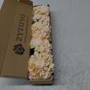 5 Pcs Champagne Silk Hydrangeas Aritificial Flower Boho Dried Touch Hydrangeas 20'' Faux for Fall Home Decor Kitchen Living Room Porch Wreath Xmas Wedding Flower Arrangement