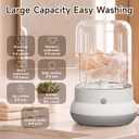 Mini Washing Maching，Rechargeable Small Underwear Washer（White）