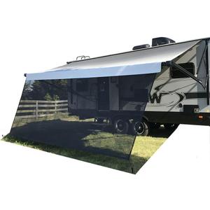 Tentproinc RV Awning Sun Shade Screen 8' X 20' 3'' (Fit for 21' Awning) Mesh Screen Sunshade Sunscreen for Motorhome Camping Trailer Awning Shadescreen UV SunBlocker (Black) 