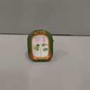 Vintage Mini Picture Frame 2.5x3.5 Inch,Antique Ornate Photo Frame With Floral Relief,Wall and Tabletop Display,High Definition Glass Front,Retro Home Decor Art Gallery (Green 2.5x3.5)