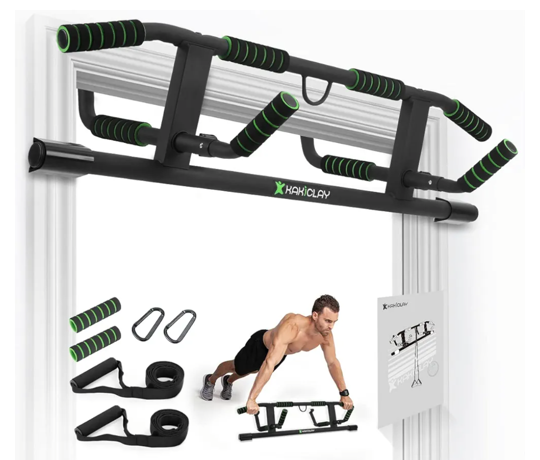 2025 Upgrade Multi-Grip Pull Up Bar with Smart Larger Hooks Technology 