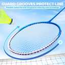 HIRALIY Badminton Rackets Set for Backyards, Badminton Set, Includ 2/4 Rackets, 6/12 Birdies, 1 Carrying Bag, Outdoor Game for Adult Family Beginner, 26.38 X 7.67inch