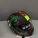 DOT Approved Full Face Modular Flip-Up Dual Visor Motorcycle Helmet for Men Women, Lightweight ABS Shell & Ventilated, Street Bike ATV (Medium, Skull)