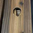 Outdoor Water Fountain,Floor Wooden Rectangular Pump Old-Fashioned Fountain with Flower Box,Electric Decorative Hand Pump, Outdoor Water Feature for Garden Patio Backyard (Carbonizing)