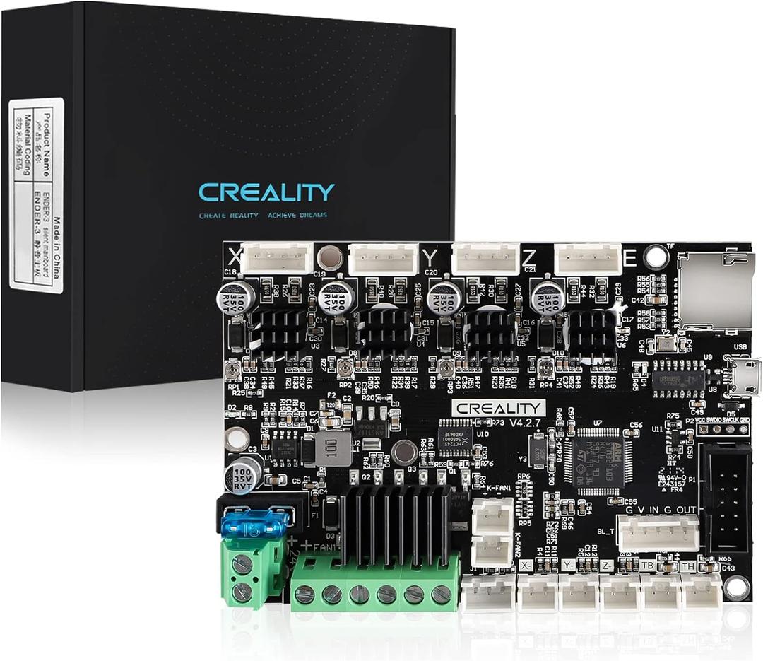 Official Creality 3D Printer Ender 3 Upgraded Silent Board Motherboard V4.2.7 with TMC2225 Driver Marlin 2.0.1 for Ender 3/ Ender 3 V2/ Ender 3 Pro/Ender 3 Max/Ender 3 Neo/3 V2 Neo/3 Max Neo