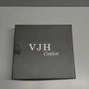 VJH confort Women's Mid Calf Boots,Round Toe Comfort Low Heel Slouchy Dress Booties with Buckle Strap Side Zipper (9, Camel)