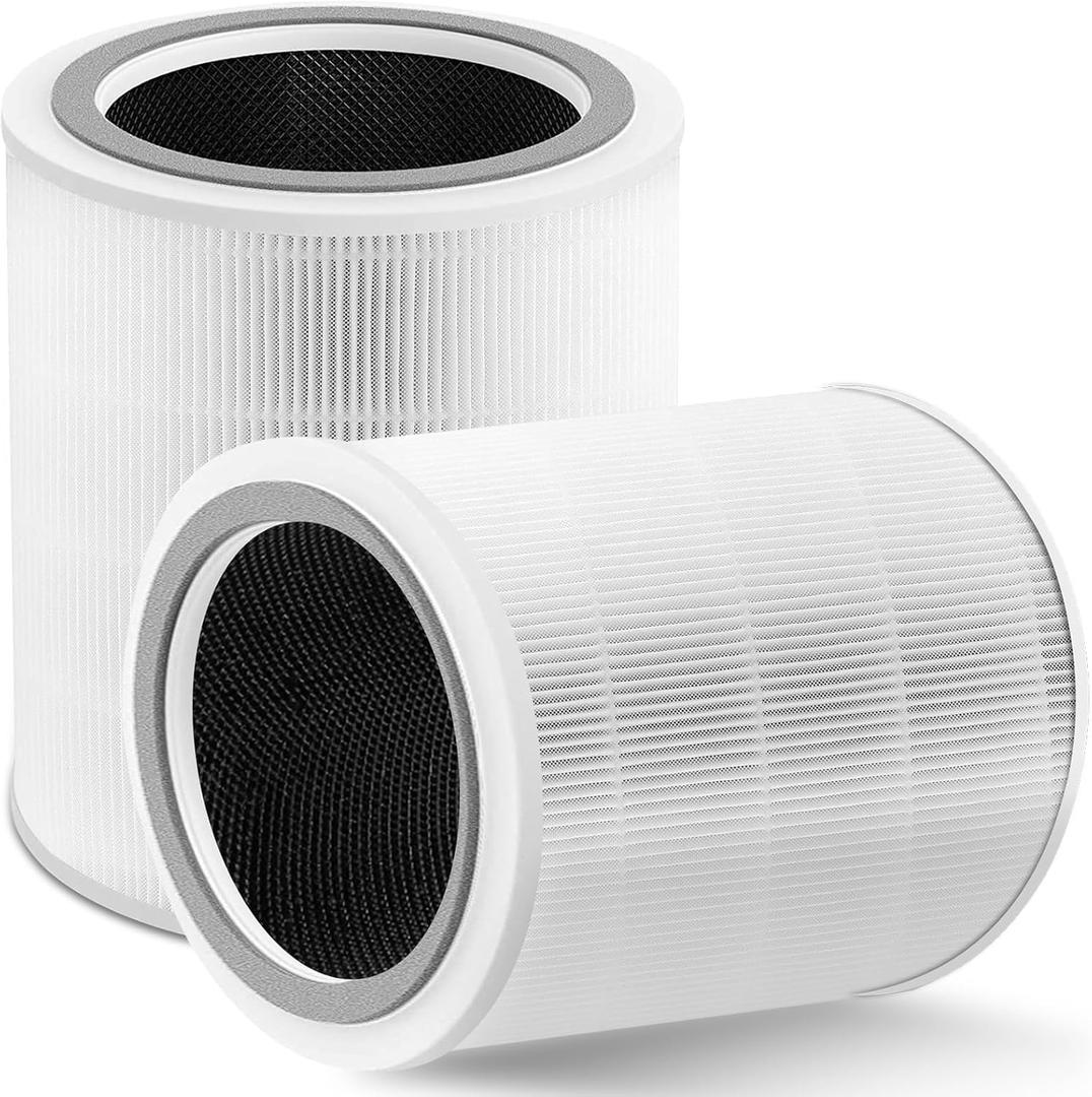 Core 400S Replacement Filter Compatible with LEVOIT Core 400S & Core 400S-P Air Purifier, 3-in-1 Activated Carbon Pre-Filter, Core400S-RF (LRF-C401S-WUS), 2 Pack, White, Some Pieces are Broken