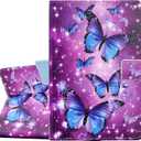 Case for iPad 9th/8th/7th Generation iPad 10.2 Case (2021/2020/2019 Model, iPad 9/8/7 Case), PU Leather Folio Folding Stand Cover for iPad 10.2 inch, Auto Wake/Sleep, Butterfly