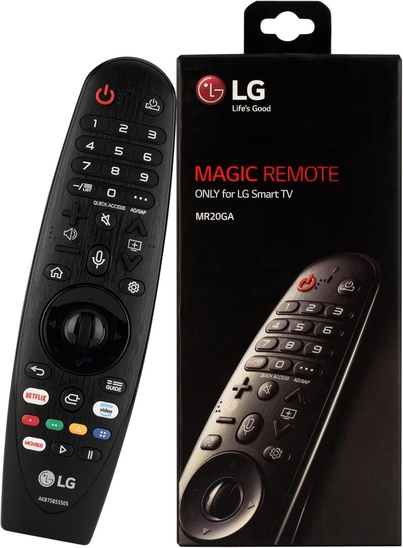LG Original Magic Remote Control, Working with Many Models, Netflix and Prime Video Hot Keys, Google/Alexa (MR20)