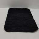 OLANLY Black Bathroom Rug 30x20, Extra Soft Absorbent Chenille Bath Rugs, Rubber Backing Quick Dry, Machine Washable Bath Mats for Bathroom Floor, Tub and Shower, Home Decor Accessories