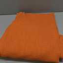 MIULEE 2 Panels Burnt Orange Semi Sheer Window Curtains Elegant Grommet Top Window Voile Drapes/Treatment Linen Textured Panels for Bedroom Living Room Fall Decor (54X84 Inches)