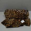 Leopard Print Blanket Fleece Throw for Bed Sofa Travel and Camping, Super Soft Cozy Fluffy Plush Cheetah Print Blanket for All Seasons 50"x60" (Dark Brown)