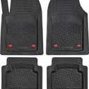 K&K Auto Accessories 3D Car Floor Mat Thick 8 Lb Heavy Duty Durable Universal Sapphire Black Deep Dish for Cars SUVs Minivan Truck