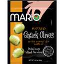 Mario Camacho Foods Pitted Snack Olives - Green Olives with a Hint of Garlic - 1.05 oz Pouches (Pack of 12), Best By: 10/26/2025