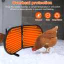 Large Chicken Coop Heater for Winter, 220 Watts Foldable Heat Chicken Heater, Waterproof Radiant Chicks Heaters for Coop, Heater with 2 Heating Plates for Chick Kitten Puppy Pets Animals