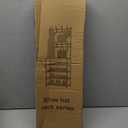 Coat Rack Shoe Rack With Storage Shelf Freestanding with 8 Hooks for Entryway Bedroom Closet 4 Tier, Black