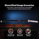 Zisu Demon Katana Sword, About 41 inches, Hashira Pillars & Protagonist Katana for Cosplay Purpose, Anime Original Texture