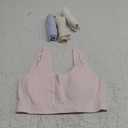 SALIA GIRL Training Bras for Girls 10-16 Sports Seamless Bra with Removable Padding Bras (Small, White/Beige/Pink/Blue)