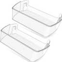 2PACK UPGRADED MAN63948504 Refrigerator Door Shelf Bin Compatible with LG Fridge Door Shelf Replacement Parts LMXS28626S LFXS26973S LFXC22526D MAN63948504 Kenmore LG Fridge Door Bin Shelves Basket
